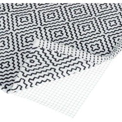 Rete Antiscivolo per Tappeti, Sottotappeto Accorciabile, Previene Incidenti Domestici, Sotto-tappeto, l x p: 120x180 cm, Bianco - Relaxdays