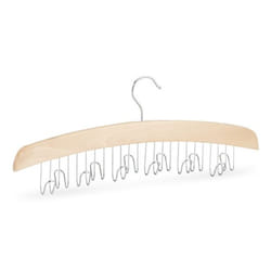 Relaxdays 4052025944490 portacinture e cravatte Argento, Legno