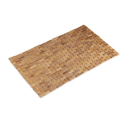 Relaxdays - Tappeto in Bambù, Avvolgibile, Igienico, Resistente all'Umidità, Indoor, 50x80 cm, Legno Naturale