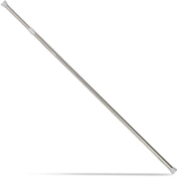 Relaxdays - Asta Telescopica Estensibile, Bastone per Tende, a Pressione, Senza Forare, Acciaio, 130 - 220 cm