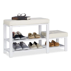 Relaxdays 4052025948207 scarpiera Aperto Bianco