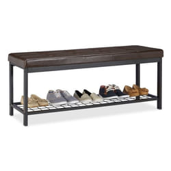 Relaxdays 4052025948221 scarpiera Aperto Nero, Marrone