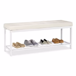 Relaxdays 4052025948238, Aperto, Beige, Bianco, Pannello in fibra, Caldaie, 2 ripiani, 1150 mm, 490 mm