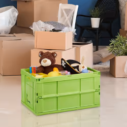 Relaxdays 4052025952419 scatola di conservazione Armadietto portaoggetti Rettangolare Plastica Verde
