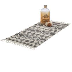 Relaxdays - 10022341699 Tappeto Passatoia per Corridoio, Ingresso, Soggiorno, Morbido Pelo Corto, Nero, 70 x140 cm