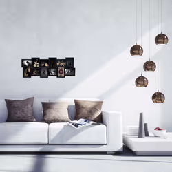 Relaxdays 4052025955601 cornice per quadro Cornice per foto multipla Nero