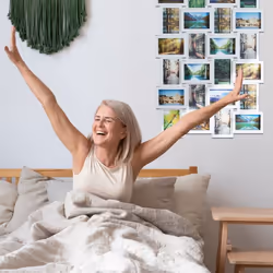 Relaxdays 4052025956608 cornice per quadro Cornice per foto multipla Bianco