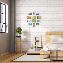 Relaxdays 4052025956622 cornice per quadro Cornice per foto multipla Bianco