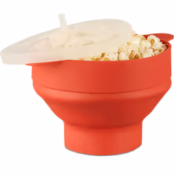 Il popcorn maker in silicone è ideale per gli amanti dei popcorn con una piccola cucina. La forma di silicone può essere pieg ...
