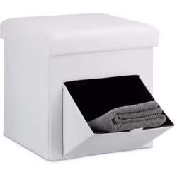 Questo pratico pouf dispone di un capiente contenitore da riempire con cuscini, riviste, giocattoli e tanto altro. Lo scompar ...