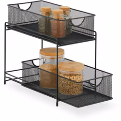 Che si tratti della cucina o del bagno, con questo organizer per scaffali in metallo è possibile creare più ordine e spazio d ...