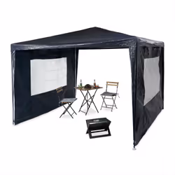Con questo gazebo da giardino sarai sempre protetto da sole, pioggia e correnti d'aria. Bastano pochissimi minuti per realizz ...