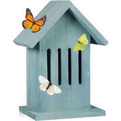 Desideri osservare le farfalle nel tuo giardino? Allora devi acquistare una casa per farfalle. L’hotel colorato per insetti f ...