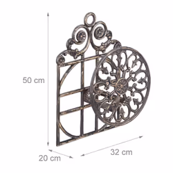 Relaxdays 4052025972097 supporto per tubo Ghisa Marrone - Vista aggiuntiva 5