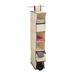 Relaxdays 4052025972486 organizzatore per conservazione da appendere Beige, Marrone