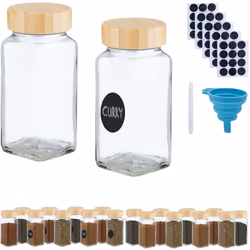 Con questo set di contenitori per spezie, potrai tenere in ordine il tuo assortimento di condimenti a casa. L'imbuto incluso  ...