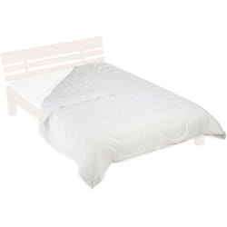 Relaxdays - Piumino Letto Singolo, Matrimoniale, 200x220 cm, 4 Stagioni, Poliestere, Trapunta Estiva e Invernale, Bianco