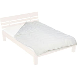 Relaxdays - Piumino Letto Singolo, Matrimoniale, 135x200 cm, 4 Stagioni, Poliestere, Trapunta Estiva e Invernale, Bianco