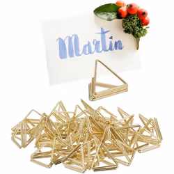 Scopri il nostro versatile set di 48 segnaposto a triangolo, perfetti per ogni celebrazione romantica! Questo set è ideale pe ...