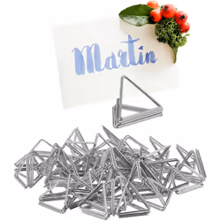 Scopri il nostro versatile set di 48 segnaposto a triangolo, perfetti per ogni celebrazione romantica! Questo set è ideale pe ...