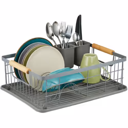 Dopo aver risciacquato i piatti non si ha mai voglia di stare anche ad asciugarli! Questo pratico colapiatti da cucina è la s ...