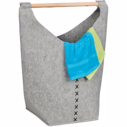 Con questo cestino in feltro per il bucato, non solo avrai un accessorio pratico ma anche un elegante pezzo d'arredo. Il cest ...