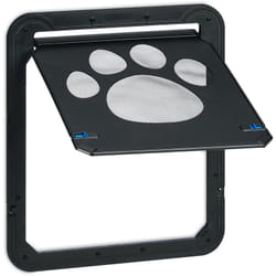 Relaxdays - Gattaiola per Gatti e Cani di Grande Taglia, Porticina per Zanzariera con Magnete, HxL 42x37 cm, Nero
