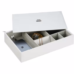Con questo organizer per gioielli potrai tenere ordinati i tuoi bijoux preferiti. Gli scomparti di diverse dimensioni offrono ...