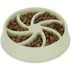 Relaxdays - Ciotola Anti-Ingozzamento per Cani, 600 ml, Lenta Assunzione del Cibo, Adatta alla Lavastoviglie, Verde