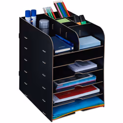 Questo moderno organizer da scrivania è l'aggiunta ideale nel ufficio o nello studio a casa. Grazie al suo ingegnoso sistema  ...