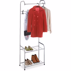 Questo pratico appendiabiti porta ordine nella zona d'ingresso di casa tua. Scarpe, giacche, borse e sciarpe trovano tutte un ...