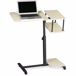 Ideale per lavorare sempre, indipendentemente da dove vi troviate. Con questo tavolino portatile regolabile in altezza, saret ...