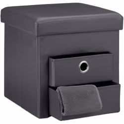 Questo pratico pouf non soltanto mette a disposizione tanto spazio, ma è anche un comodo posto a sedere. L’imbottitura extra  ...
