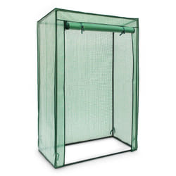 Relaxdays - Serra per Pomodori, Giardino, Balcone, Telo Orto Trasparente, hlp 150x100x50 cm, Acciaio & pvc, Verde