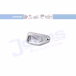 Frecce; JOHNS; bianco anteriore Sx, installazione laterale senza portalampada; per DACIA; 261651140R