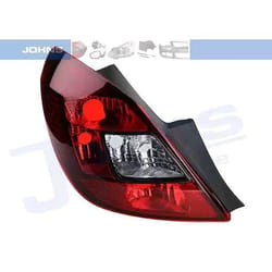 JOHNS 55 57 87-17 Fanale posteriore Sx tinteggiato/colorato, Rosso senza portalampada OPEL: Corsa D Hatchback