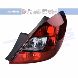 Fanale posteriore; JOHNS; Dx tinteggiato/colorato, Rosso senza portalampada; per OPEL; 1222200, 93196754