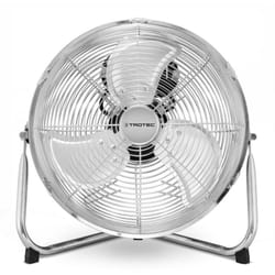 TROTEC Ventilatore da pavimento TVM 12-37 Watt, angolo di inclinazione 100°, 3 livelli, Ø 30 cm, supporto antiribaltamento, silenzioso, argento