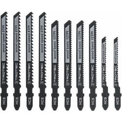 Set di lame per seghetto alternativo- tagli su legno (10 pz.) - Trotec