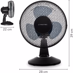 Raffreddamento percettibile a fior di pelle Estate, sole... voglia di rinfrescarsi? Con il ventilatore da tavolo TVE 11 è pos ...