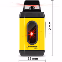 La livella laser rotante a 360° con alimentazione a batteria e quindi utilizzabile ovunque, con la semplice pressione di un p ...