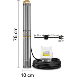 Pompa sommersa per pozzi tdp 5500 e - Trotec