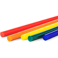 Confezione di stick di colla a caldo colorati, 50 pezzi (ø 7 mm) - Trotec