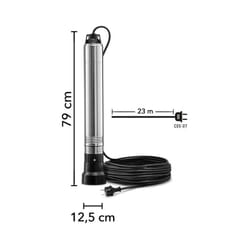 Pompa sommersa per pozzi tdp 750 e - Trotec