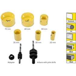 Trotec Set di seghe a tazza in HSS bi-metallo
