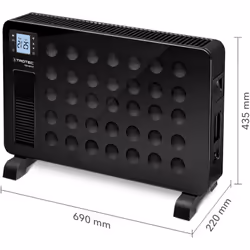 Calore piacevole e veloce, nella forma migliore Termoconvettori di design TCH 2310 E e TCH 2311 E, rispettivamente in bianco ...