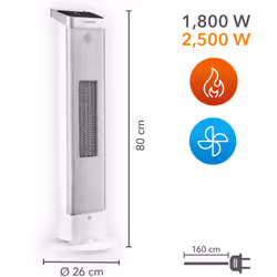 Utilizzabile tutto l'anno: calore piacevole o vento fresco Dimenticate tutto ciò che sapevate sui termoventilatori tradiziona ...