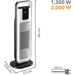 Termoventilatore ceramico tfc 21 e - Trotec