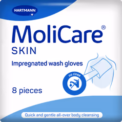 MoliCare 995074, Guanto esfoliante, Bianco, 8 pz