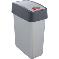 keeeper 4052396022216 bidone per la spazzatura 10 L Rettangolare Cloruro di polivinile (PVC) Grigio